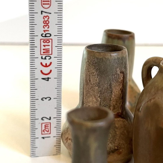 Miniatuur Vazen van Denbac & Charles Greber, Set van 7 – Ceramic, Art Deco (photo 20 of 20)