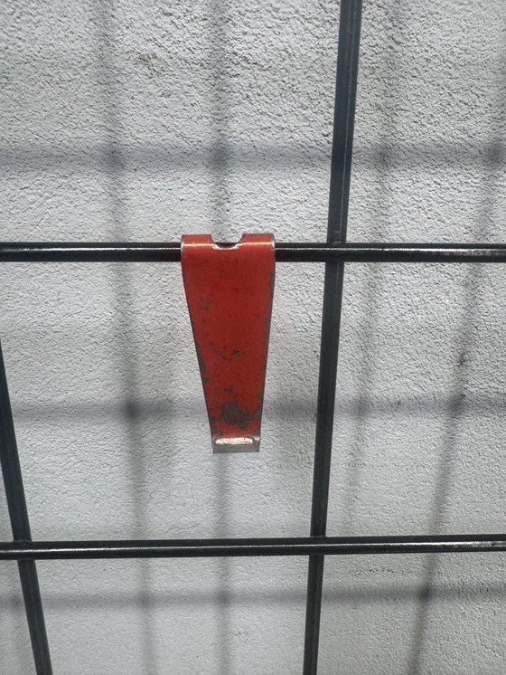 Image 1 of Vintage pilastro metalen wandkapstok met hoedenplank