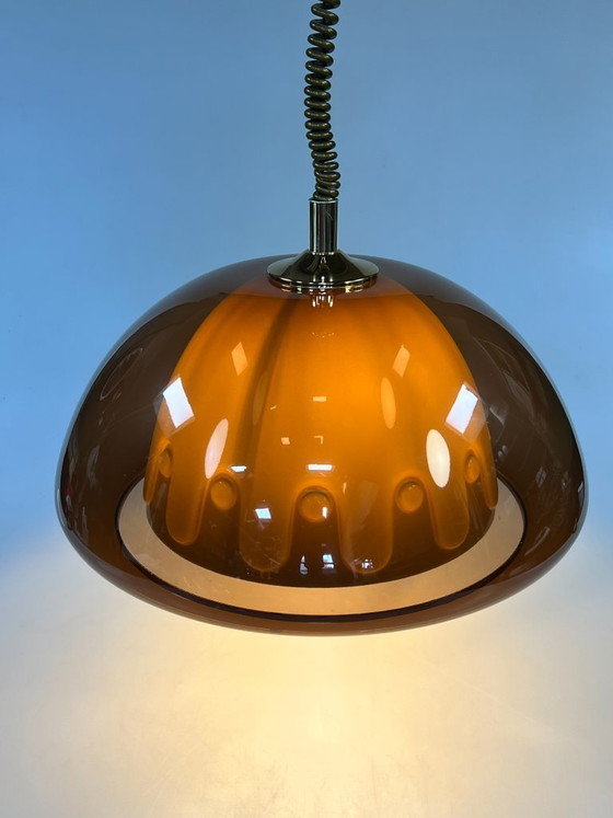 Image 1 of Lampe à suspension vintage italienne, Meblo Italie, 1970