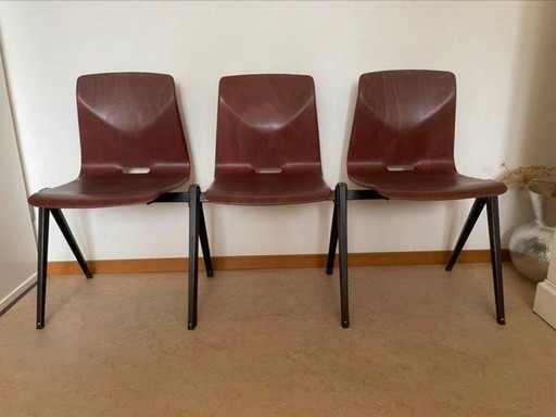 3x Galvanitas S22 chairs