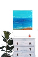 Schilderij "aan de kust