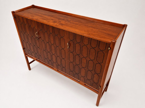 Cabinet suédois de style Mid-Century de David Rosen, Naples, 1953 – Meubles de rangement, Wood, Brass (photo 8 of 14)