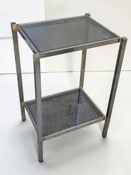 Beistelltisch / Couchtisch 1970er Jahre – Beistelltische, Chrome (photo 3 of 8)