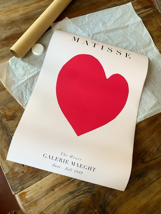Image 1 of Henri Matisse affiche Le Coeur - Tentoonstelling Galerie Maeght 1949 - Affiche 50 × 70 cm