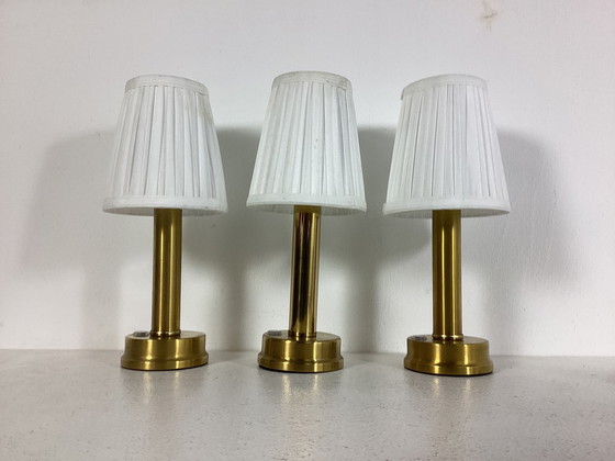 Image 1 of 3 lampes classiques rechargeables sans fil avec commande tactile LED