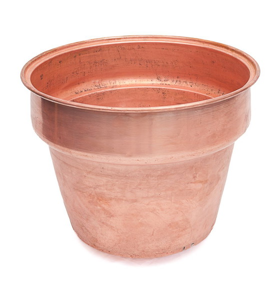 Image 1 of Immense cache pot en cuivre