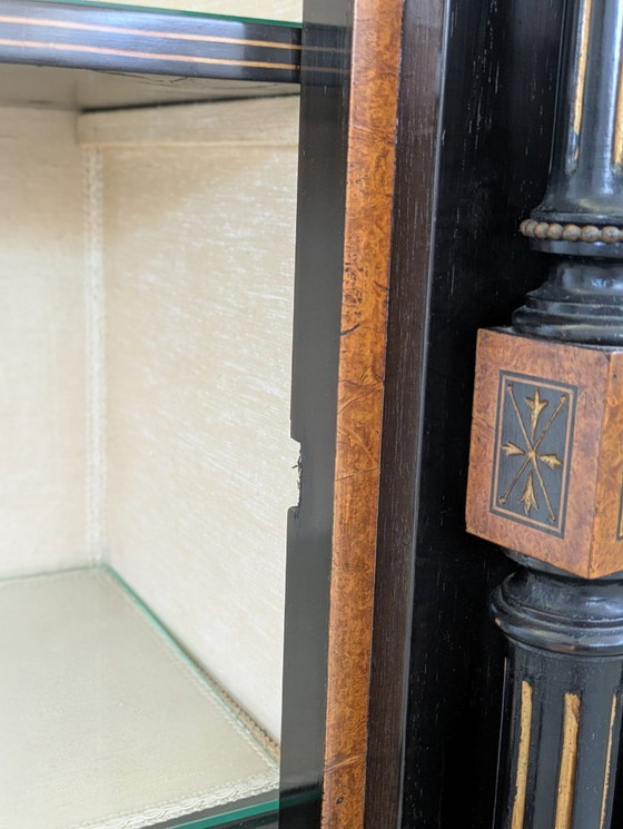 Image 1 of Credenza - Legno annerito, radica di noce - Napoleone III