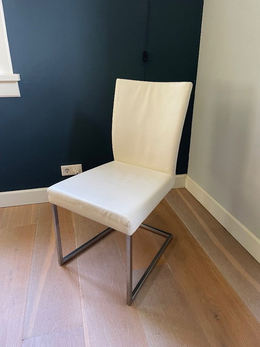 Bert Plantagie Dining Chairs (2 pcs) – eetkamerstoelen, Leather, Metal
