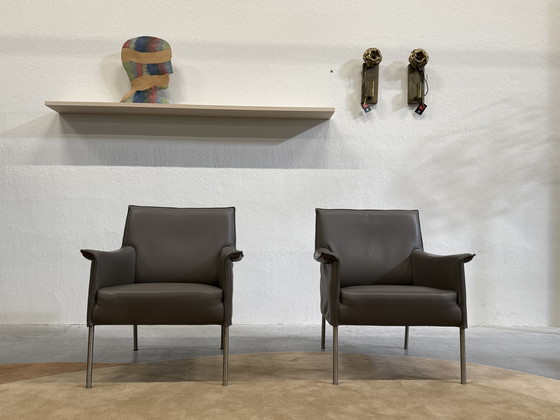 Image 1 of 2 Design on Stock Limec armchairs Boca leather