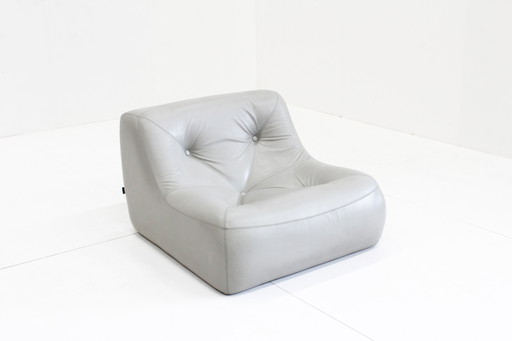 Kali Design Sessel Ligne Roset Michel Ducaroy Grau Leder