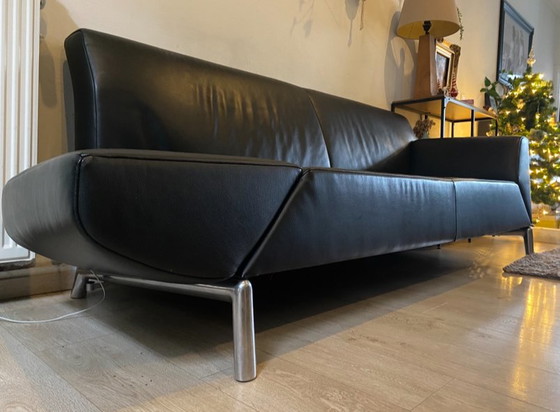 JORI Pacific Pure Leather Sofa | Adjustable Length 215–272 Cm – 3-5 seaters, Wood (photo 3 of 5)