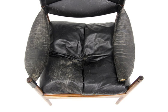 Sessel Modus von Kristian Vedel für Søren Willadsen Møbelfabrik, Dänemark, 1960er Jahre, Leder (Foto 5 von 12)
