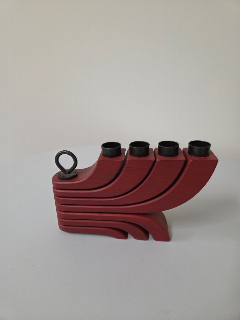 Portacandele nordico a 4 bracci di Jonas Grundell per Design House Stockholm