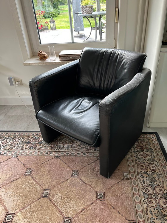 Luxury Leolux Fabio Armchair Black Leather (photo 2 of 7)