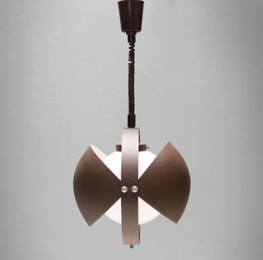 Lámpara colgante Dijkstra Eclips vintage marrón Spaceage