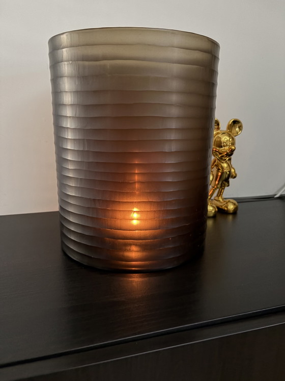 Eichholtz Hurricane Vanity Fair Hurricane Lamp Ø 24 X 30 Cm Amber Brown – Vases, Glass (photo 3 of 10)