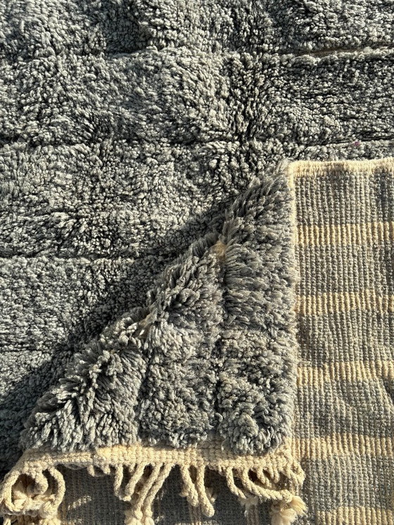 Image 1 of Luxe Marokkaans Mrirt wollen tapijt 200x300 cm – Handgeweven hoogpolig Berber tapijt