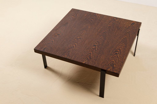 Table basse vintage en wengé, années 1960