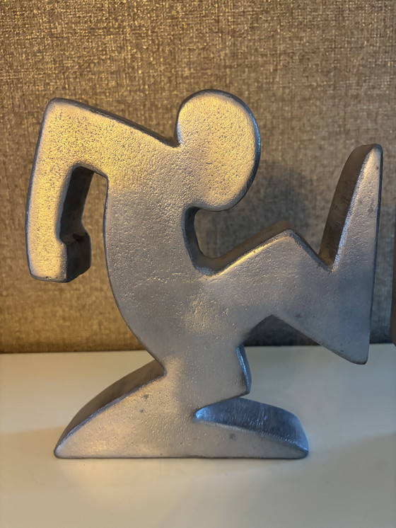 Image 1 of Sujetalibros de diseño "La Linea" Osvaldo Cavandoli