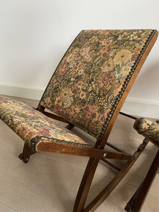 Image 1 of Tabourets vintage français - deux pièces