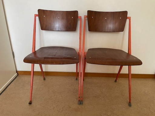 Pyramid chairs, Wim Rietveld