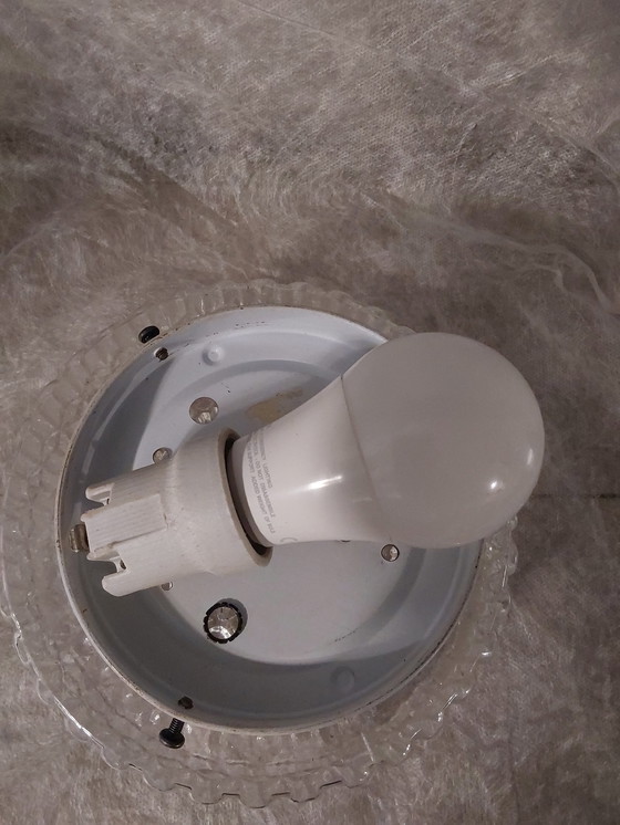 Image 1 of wall lamp with spherical glass / German ceiling or wall lamp from the 1970s