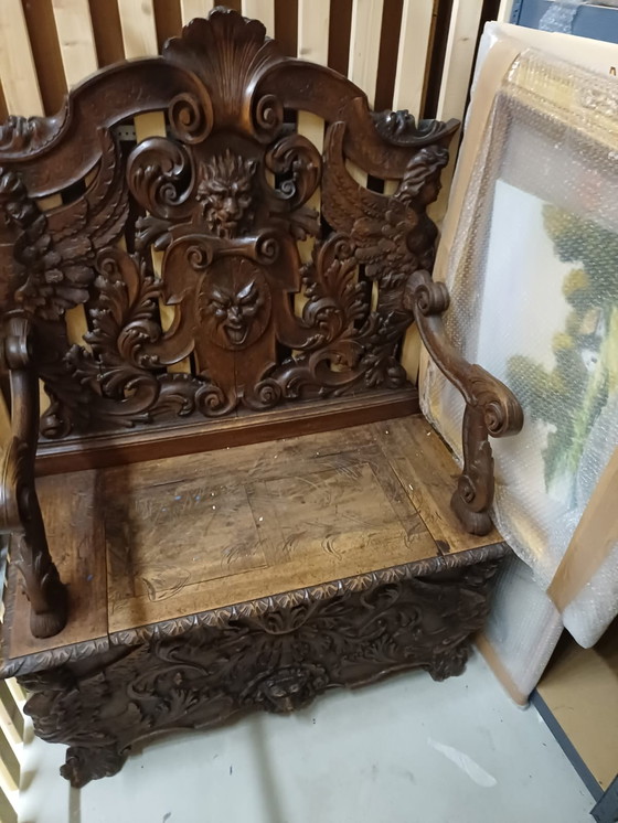 Image 1 of Neo-Baroque ornate armchair