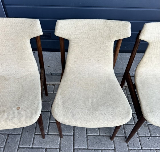 Image 1 of 6 sedie da pranzo Fristho dal design vintage