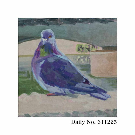 Image 1 of Taube, Hedendaags impressionisme in miniatuur, 15x15; Sandra Kolondam