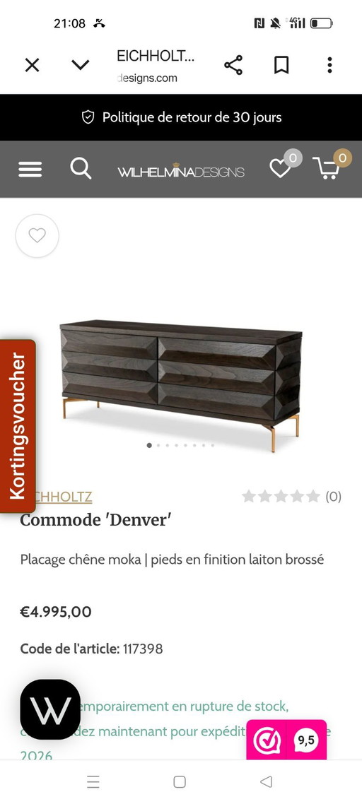 Superbe Commode Eichholtz – ladekasten, Wood