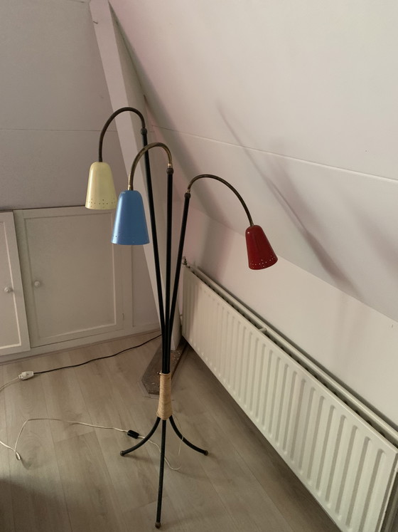 Image 1 of Hagoort Mid-Century Modern floor lamp 1950s