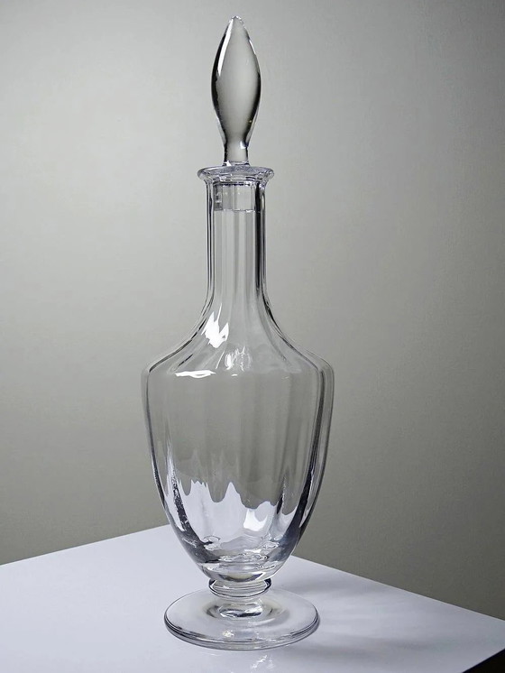 Large crystal decanter from Sèvres, vintage 1970s-1980s. – Glass & Decanter, Glass (photo 12 of 12)