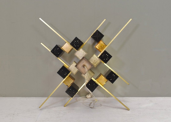 Lámpara colgante ‘Cubic’ de Gaetano Sciolari (modelo antiguo), Italia – 1968-1972 – Sciolari Lightning (photo 18 of 18)
