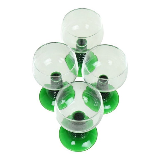 Image 1 of Vintage Luminarc Roemer Wine Glasses