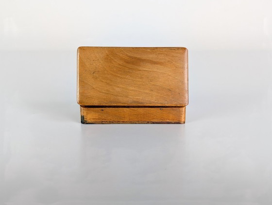 Image 1 of Vintage wooden box, casket, stamp box, jewelry box, casket