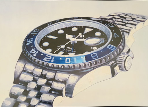 Rolex Gmt Master Ii "Batman," Glicee. No.: 15/200. By Frenchmanart.