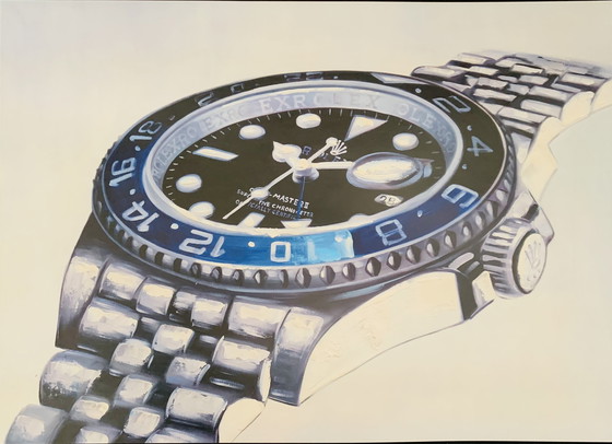 Image 1 of Rolex Gmt Master Ii "Batman," Glicee. No.: 15/200. By Frenchmanart.