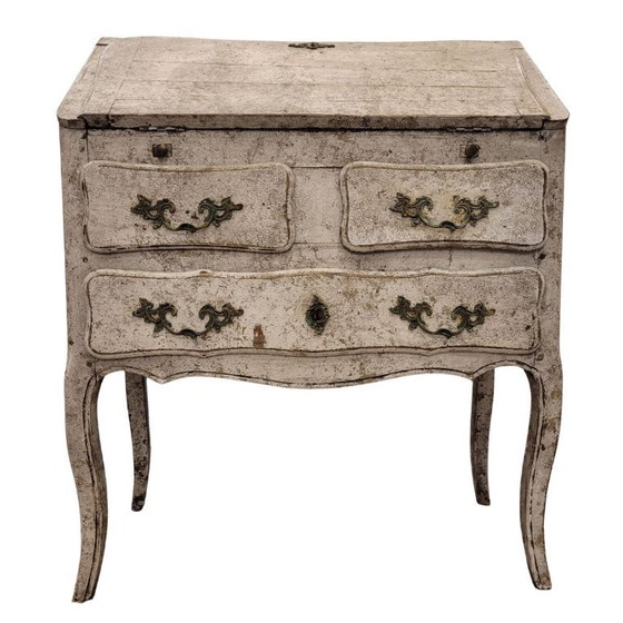 Image 1 of Provencal bureau/chest of drawers, Louis XV style, 19th century - France