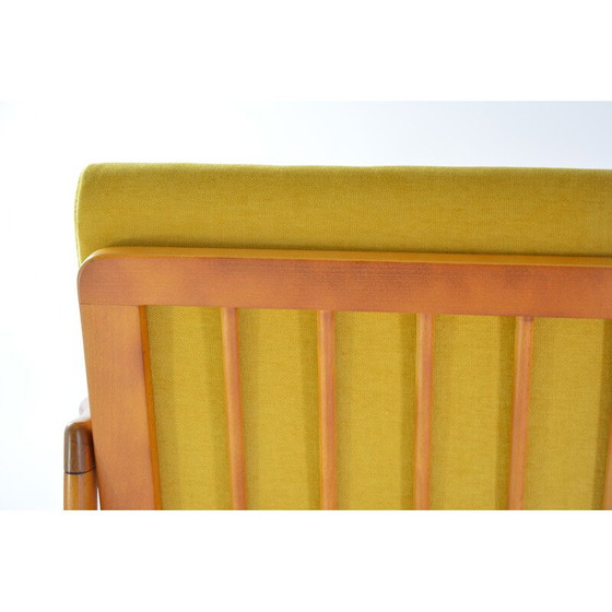 Image 1 of Vintage yellow teak BZ bench seat