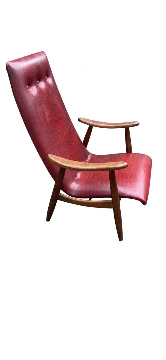 Louis Van Teeffelen Per Wébé - Da Restaurare – Poltrone, Skai, Leather (photo 2 of 5)