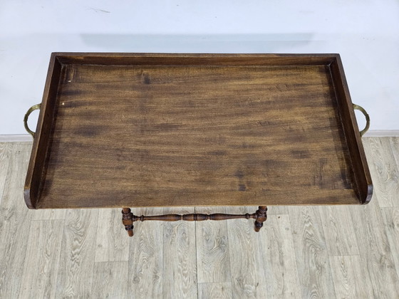Eclectische Bijzettafel met Afneembaar Dienblad, 19e eeuw (photo 14 of 16)