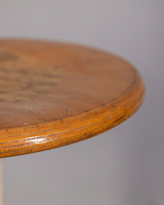 Image 1 of Tabouret vintage des années 1960 en métal et bois, au design industriel