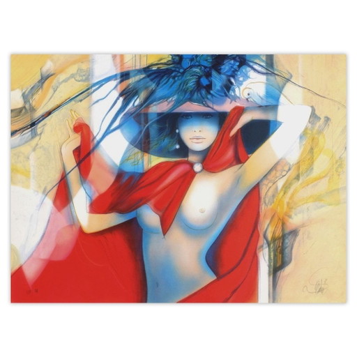 Jean-Baptiste VALADIÉ Cape Rouge Signierte Lithographie 1990
