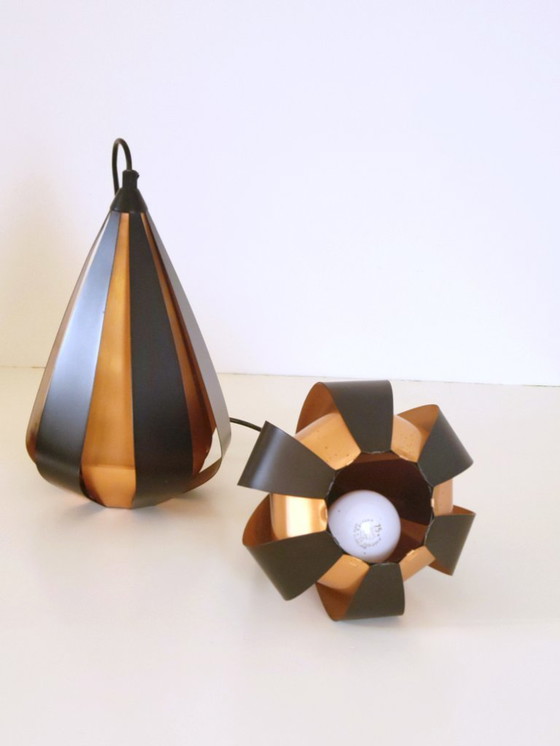 Image 1 of Juego de 2 lámparas colgantes danesas de Werner Schou para Coronell Elektro