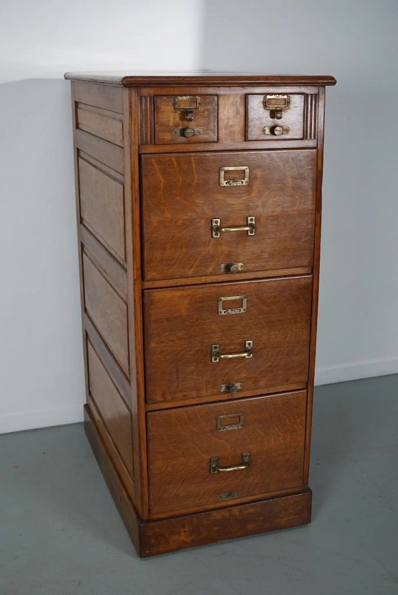 Image 1 of Französischer Apothekerschrank / Aktenschrank aus Eiche, 1920er/30er Jahre