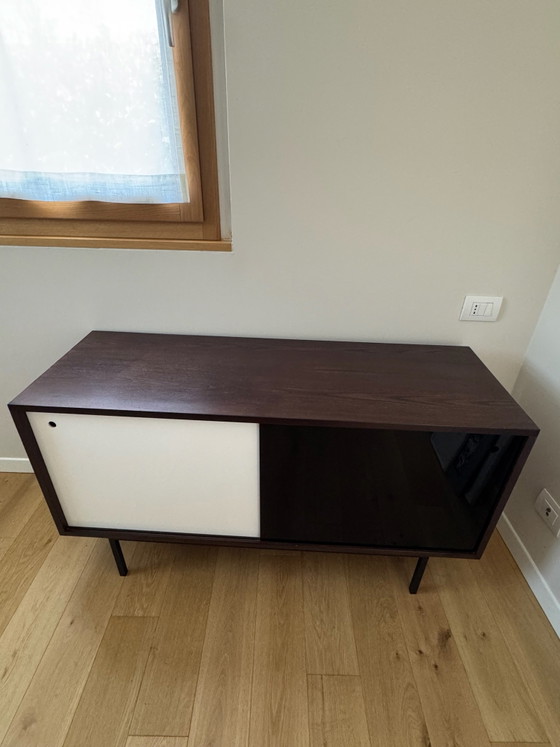 Custom-made wooden and plexiglass sideboard, TV furniture, Black (photo 5 of 5)