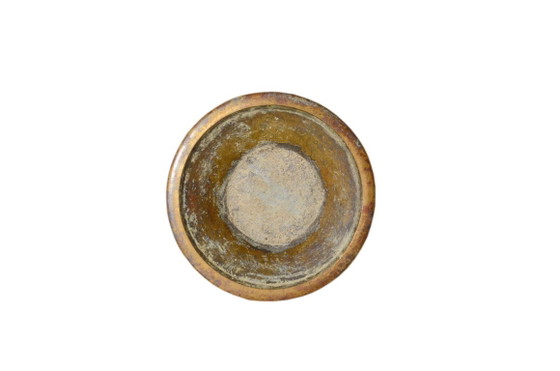 Antike Vase / Wasserpfeifenfuß aus Bronze (oder Messing), handgefertigt in Indien – Dekorative Objekte, Brass (photo 4 of 5)