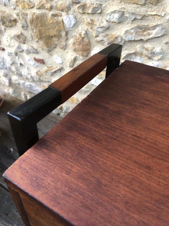 Image 1 of Table d'appoint vintage avec porte-revues 1960's