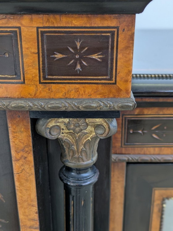 Image 1 of Credenza - Legno annerito, radica di noce - Napoleone III
