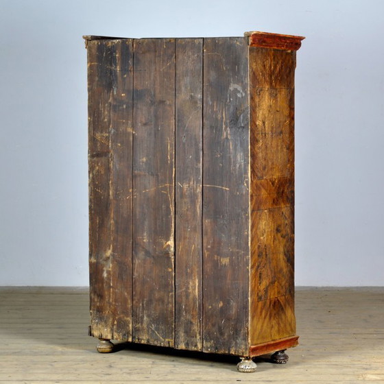 Image 1 of Handbeschilderde grenen kast, circa 1850